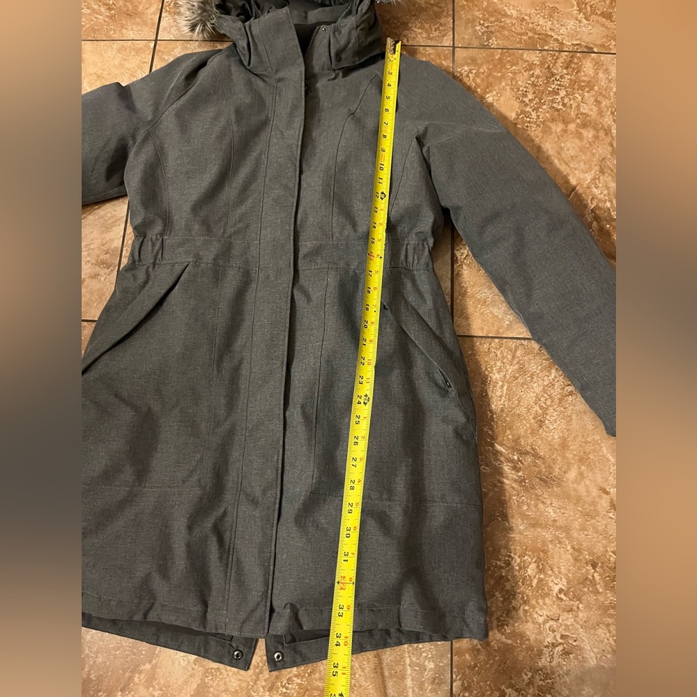 The North Face Arctic Parka Heathered Grey Down Winter Coat - Medium EUC - Picture 13 of 17